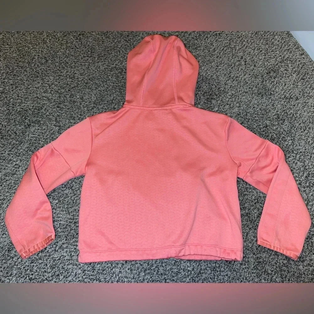 Nike pink crop hoodie